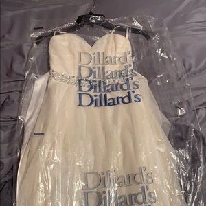 Champagne colored formal long dress